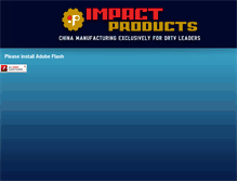Tablet Screenshot of impactproducts.com